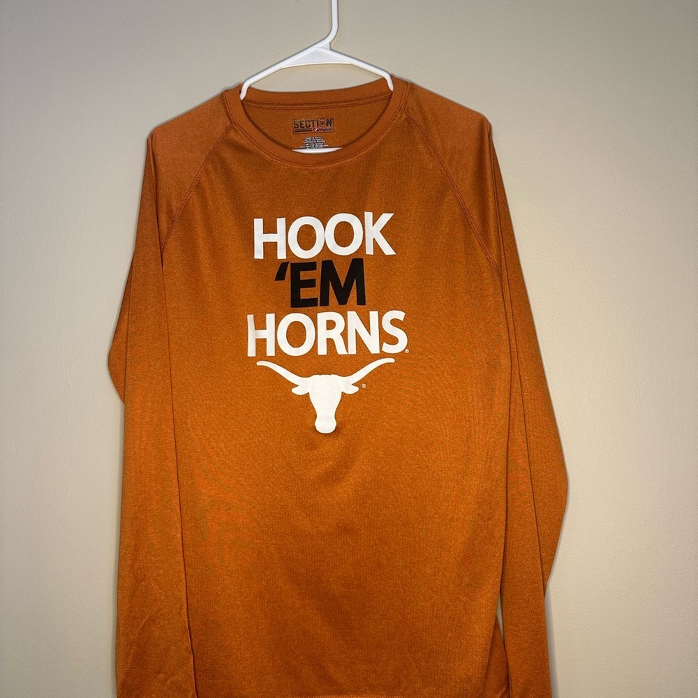 Section 101 Orange Hook 'Em Horns Sweatshirt